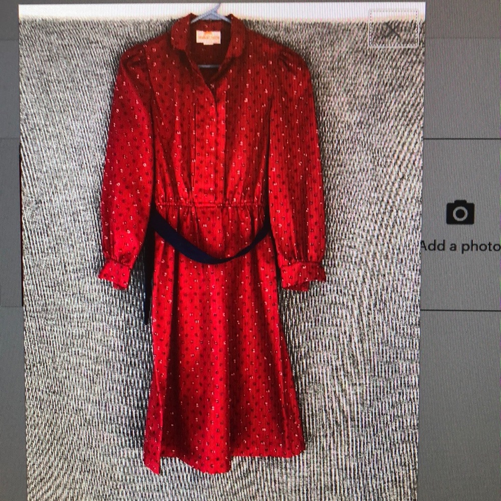 Red vintage dress